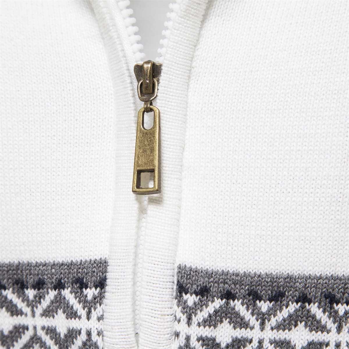 Men's Half-Zip Stand Collar Polo Sweater