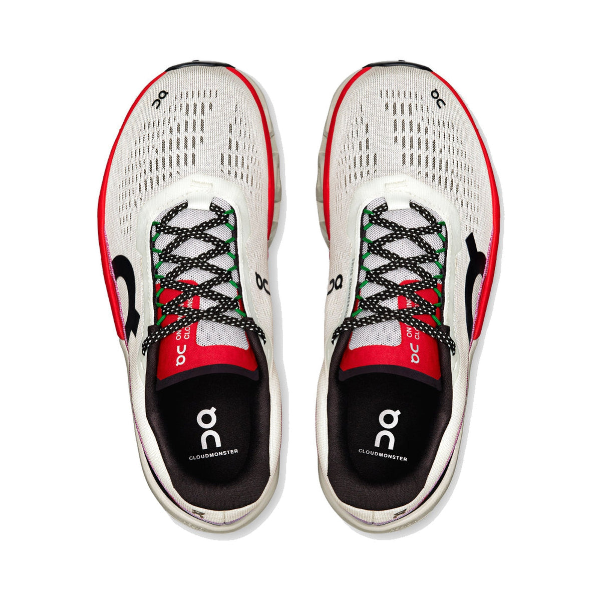 On Cloudmonster 2 'Ivory Silver Red' Women's (3ME10122906)